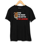 The Man The Myth The Legend Tiger T-Shirt Black-XXL