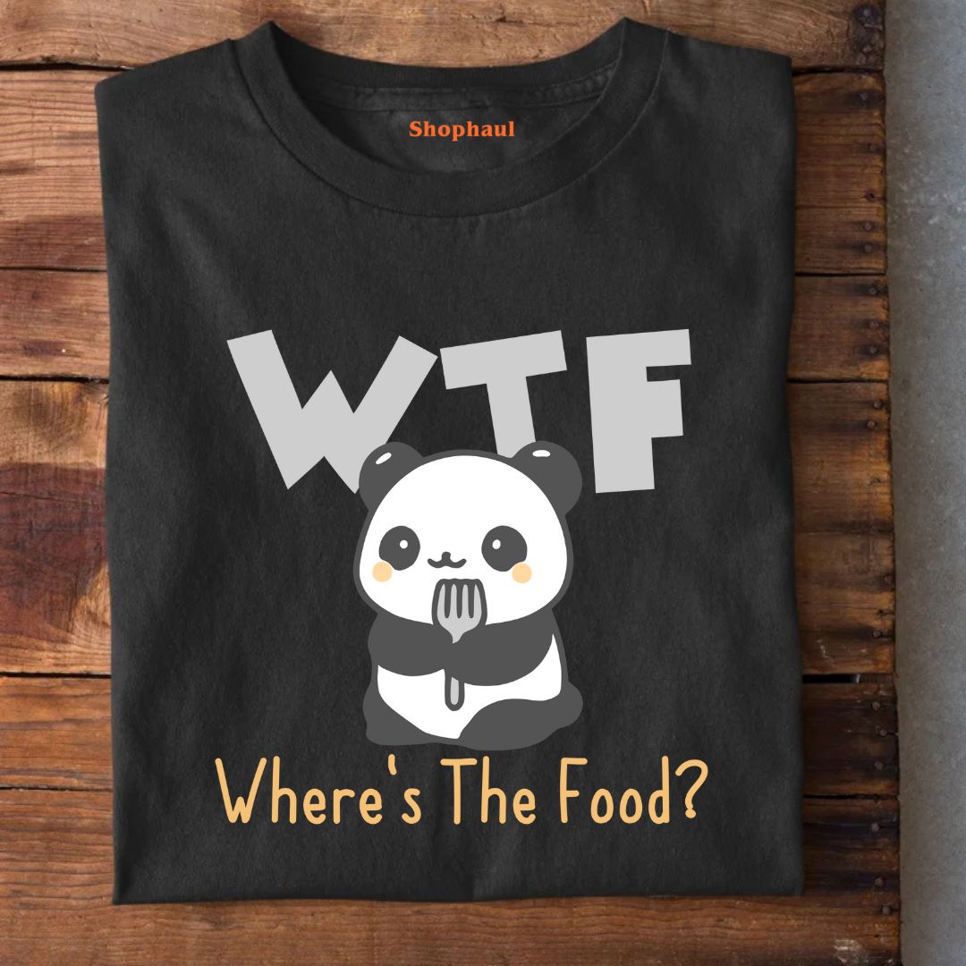 WTF Where the Food Panda T-Shirt