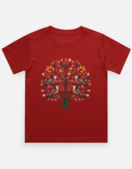 Kids Folk Art Tree T-Shirt