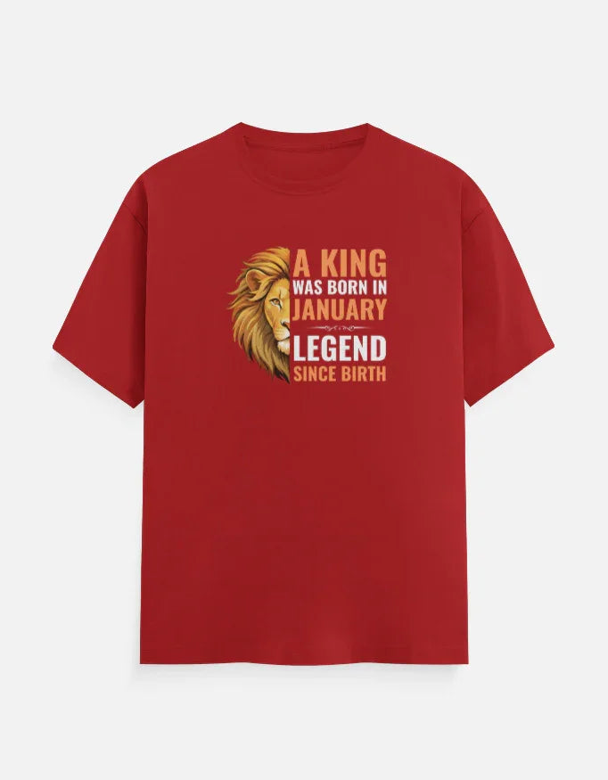A King was Born in January T-Shirt