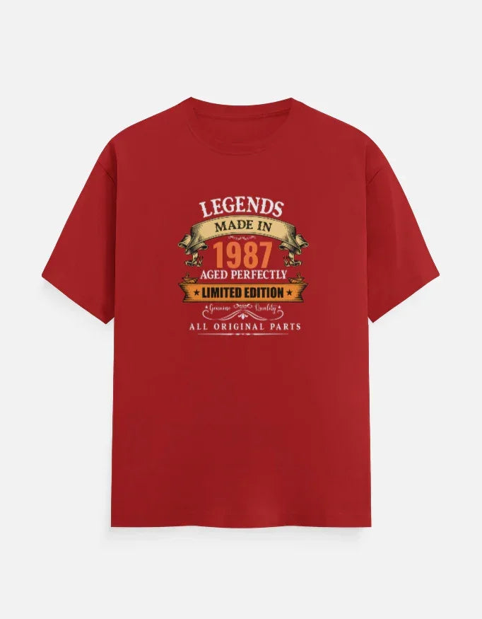 Legends Made in 1987 T-Shirt The Shophaul Designs