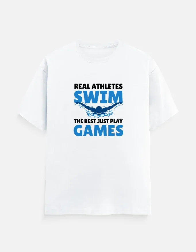Real Athletes Swim T-Shirt