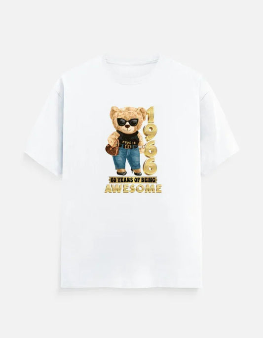1966 Born 60 Years of Being Awesome T-Shirt The Shophaul Designs
