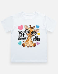 Kids Looking Cute Giraffe T-Shirt