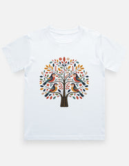 Kids Folk Art Tree T-Shirt
