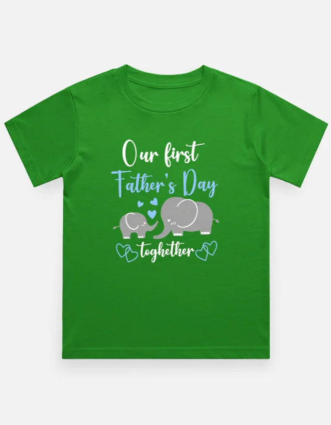 Our First Fathers day Together Matching T-Shirt Our First Fathers day Together Matching T-Shirt - Default Title
