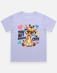 Kids Looking Cute Giraffe T-Shirt