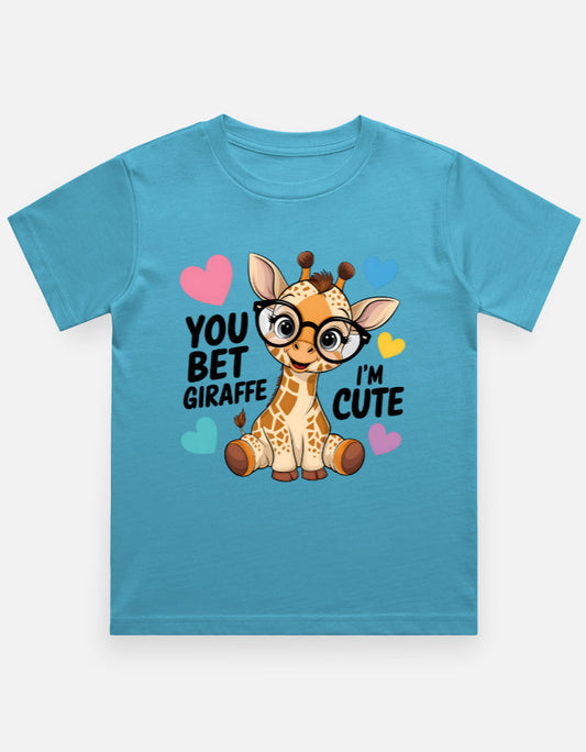 Kids Looking Cute Giraffe T-Shirt