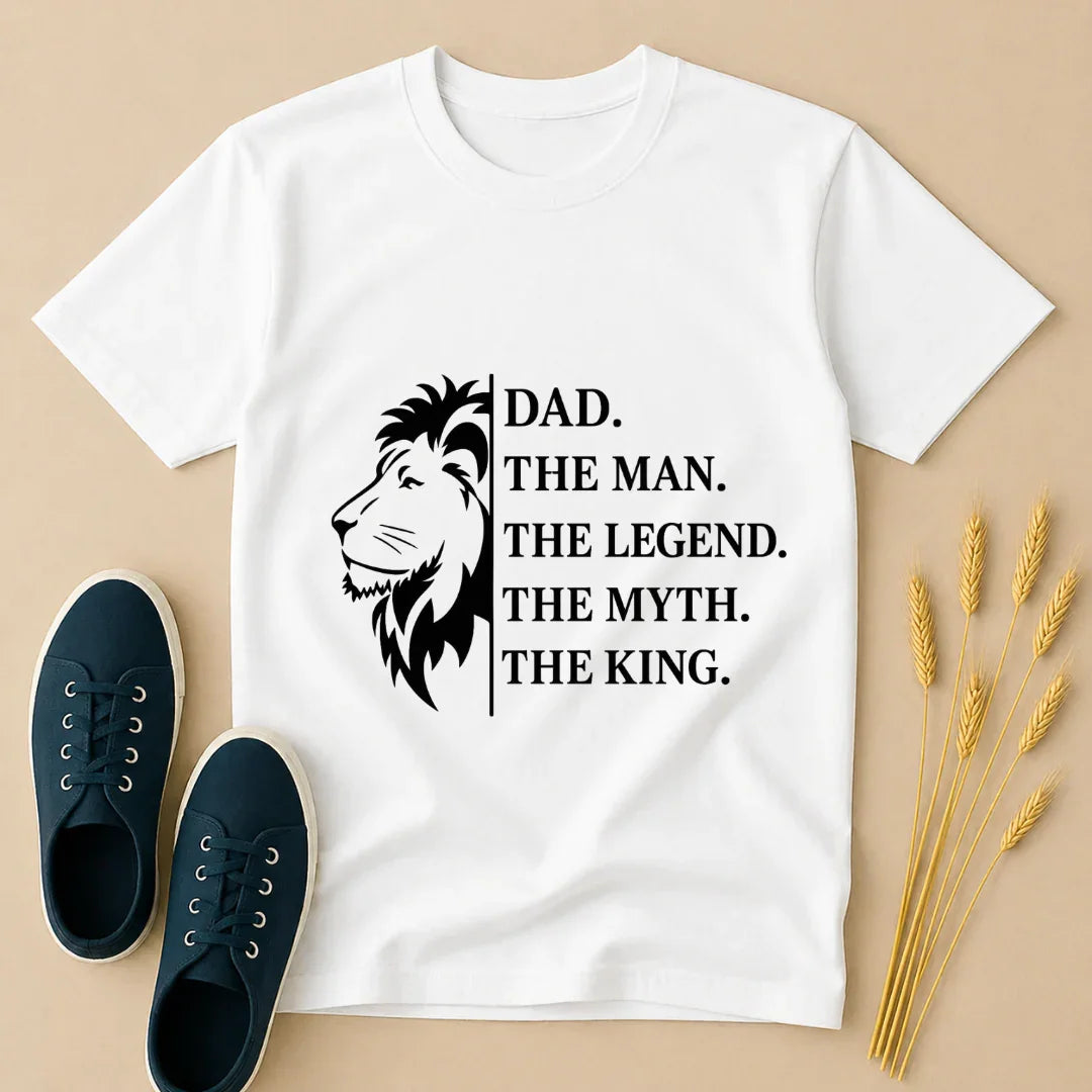 Dad King Legend T-Shirt Dad King Legend T-Shirt - White / S