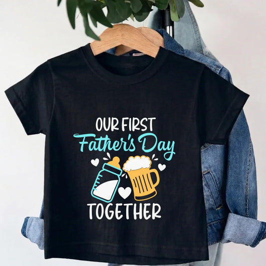 Our First Fathers day Matching Combo T-Shirt Our First Fathers day Matching Combo T-Shirt - Default Title