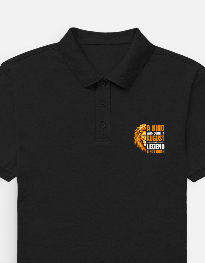 King Born in August Polo T-Shirt
