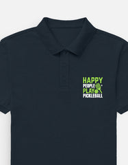 Happy People Play Pickleball Polo T-Shirt