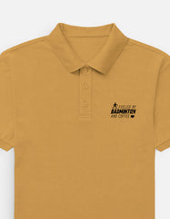Fueled By Badminton and Coffee Polo T-Shirt