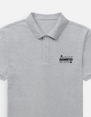 Fueled By Badminton and Coffee Polo T-Shirt