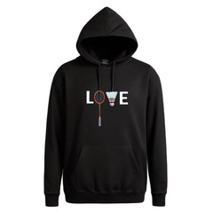 Unisex Love Badminton Hoodie