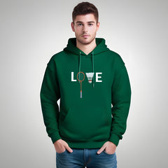 Unisex Love Badminton Hoodie