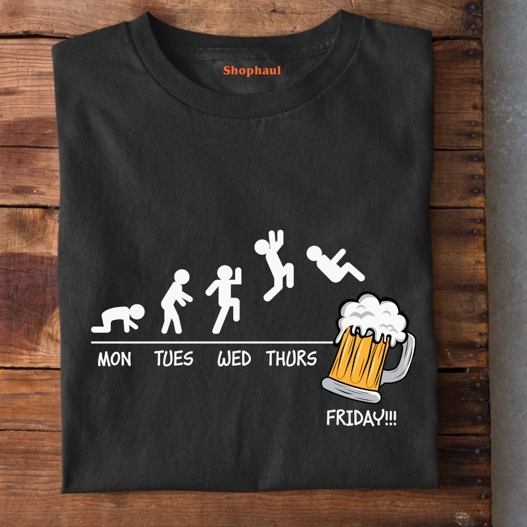 Monday to Friday Beer T-Shirt
