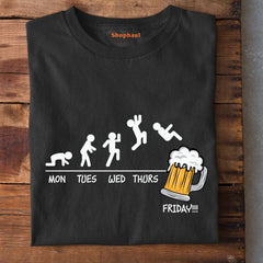 Monday to Friday Beer T-Shirt