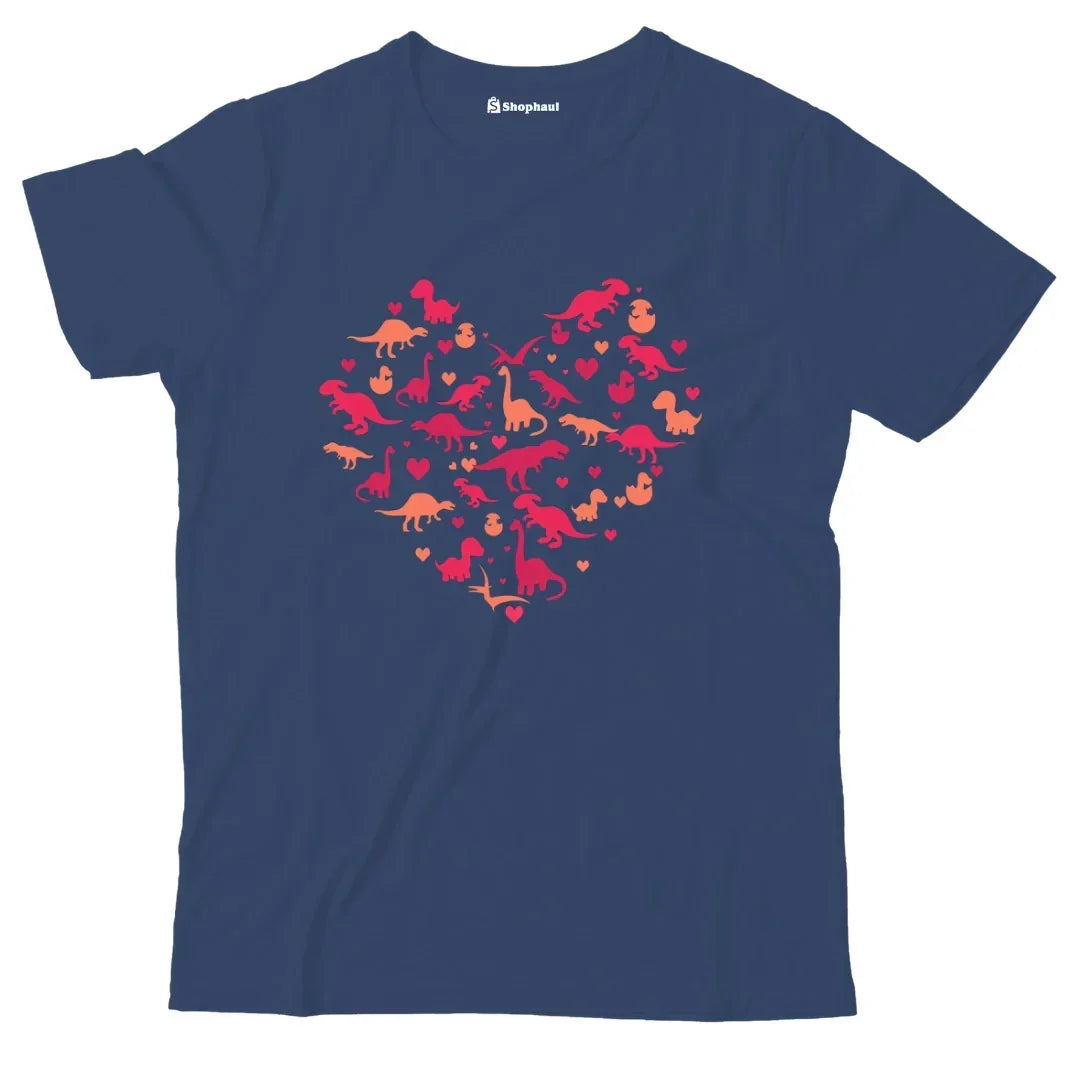 Kids Dinosaur Love T-Shirt