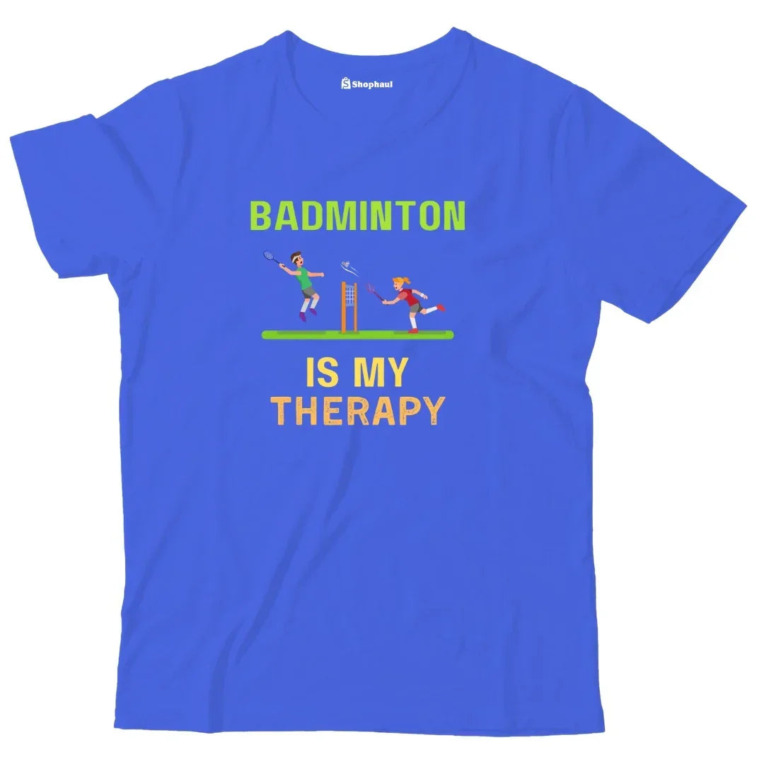 Kids Badminton is My Therapy T-Shirt