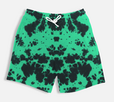 Unisex Tie Dye Shorts - Green Black