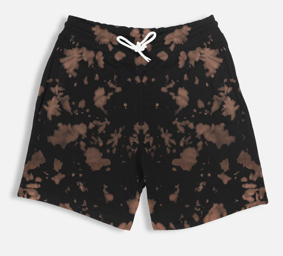 Unisex Tie Dye Shorts - Yellow