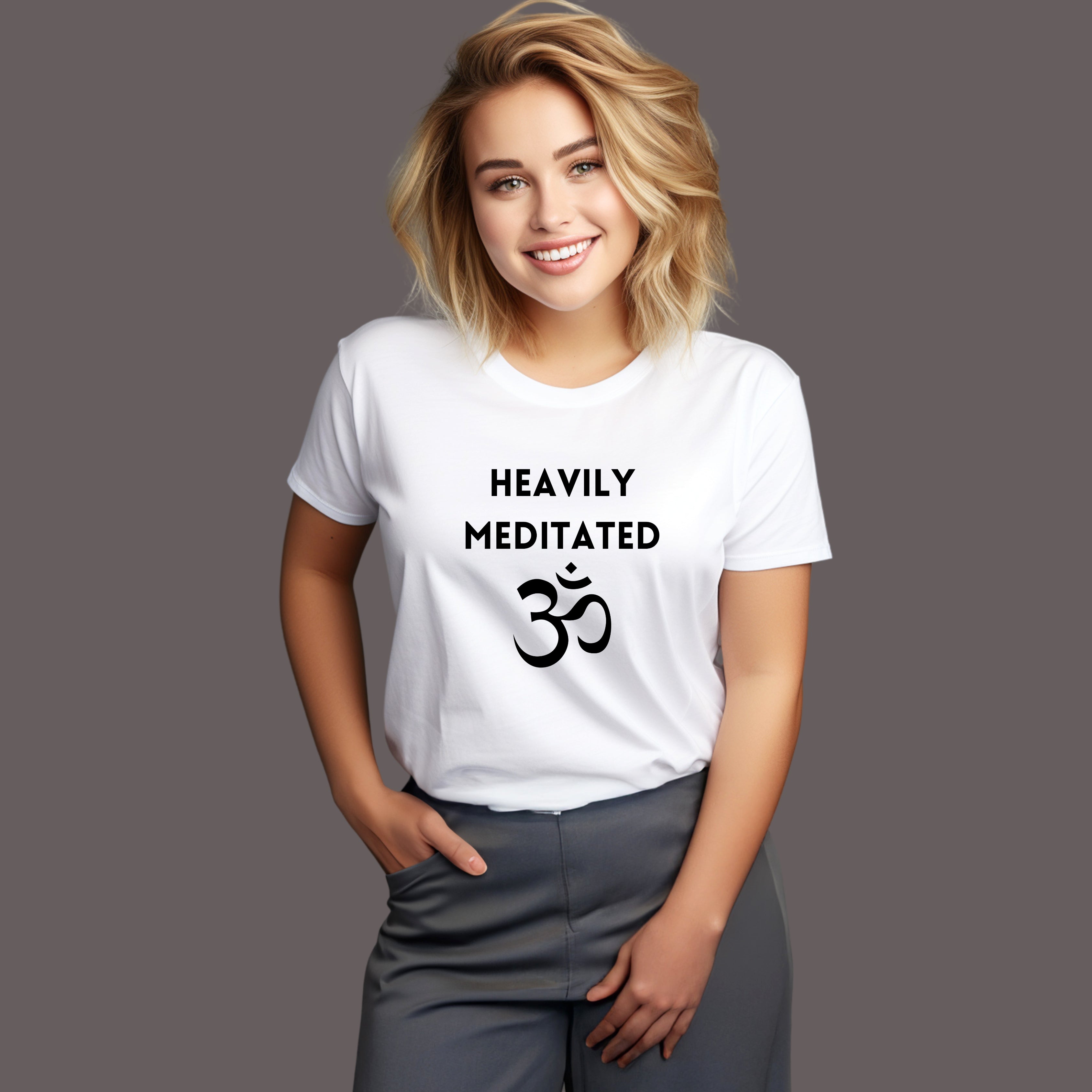 Heavily Meditated Yoga T-Shirt