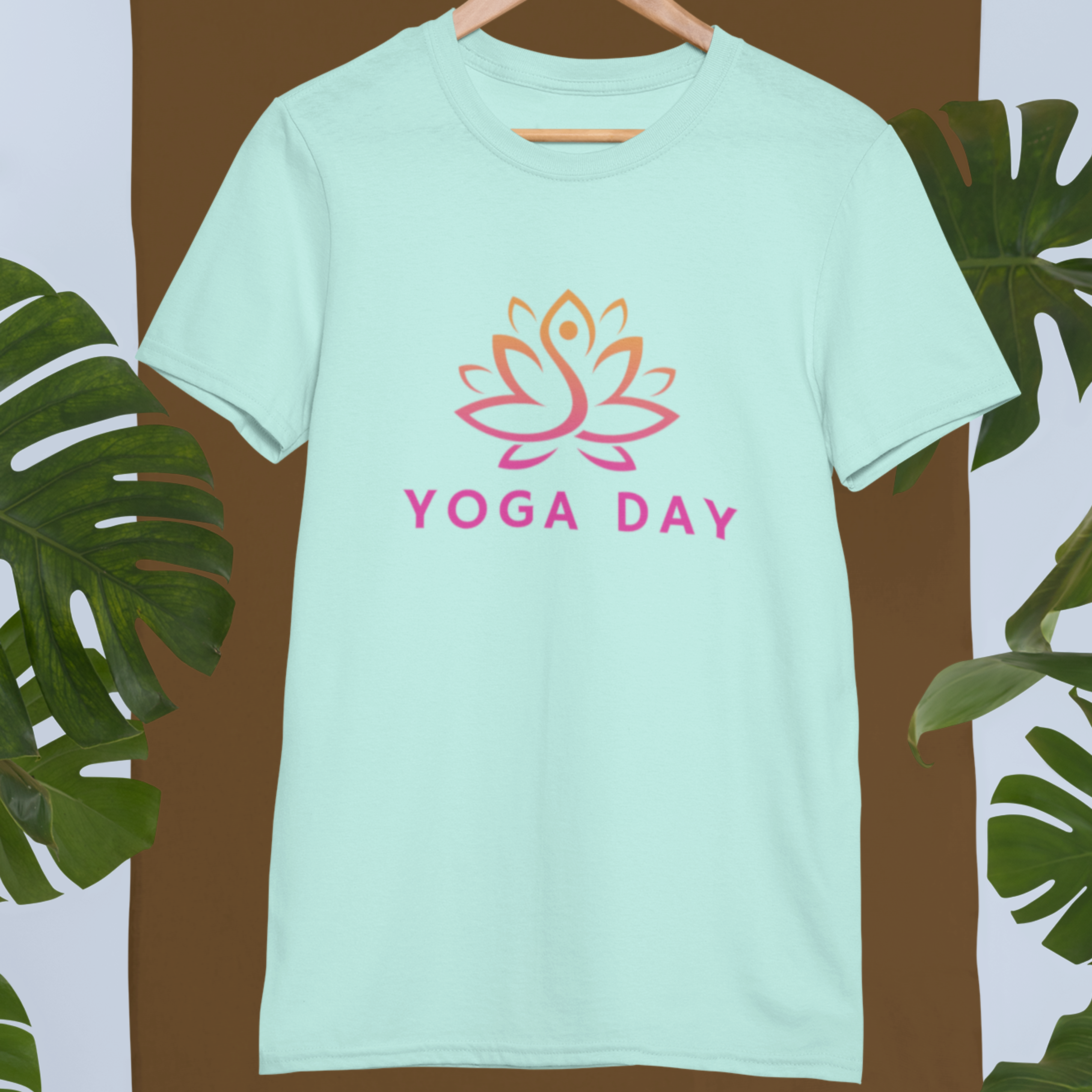 Yoga Day Lotus T-Shirt (Clearance Sale)