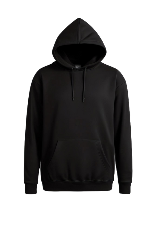 Unisex Plain Hoodie Black (Clearance Sale)