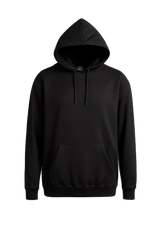 Unisex Plain Hoodie Black