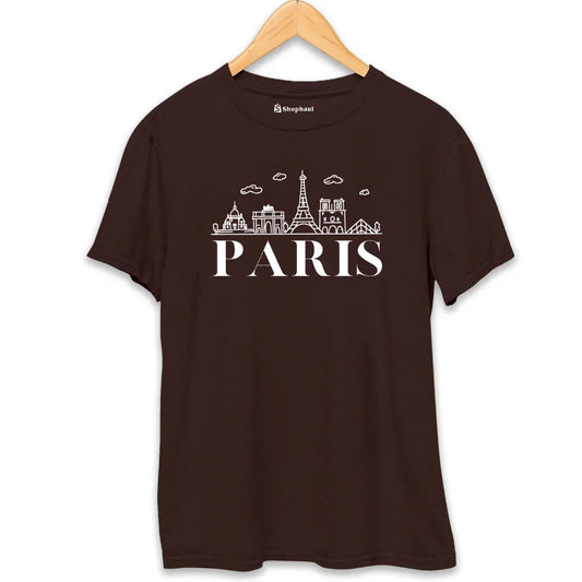 Paris Travel T-Shirt - Black / S group tshirt design for friends,group tshirt for vacation,travel,travel tshirt for family,travel tshirt for friends,travel tshirts for group