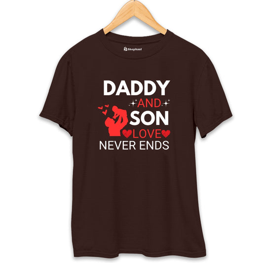 Dad Son Love Never Ends T-Shirt