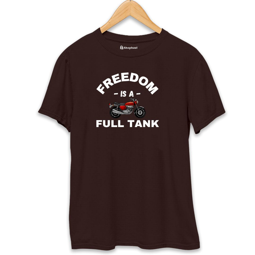 Freedom is a Full Tank Biker T-Shirt
