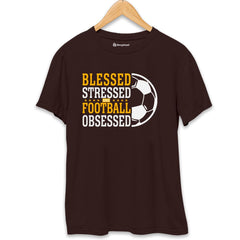 Blessed Stressed Football T-Shirt