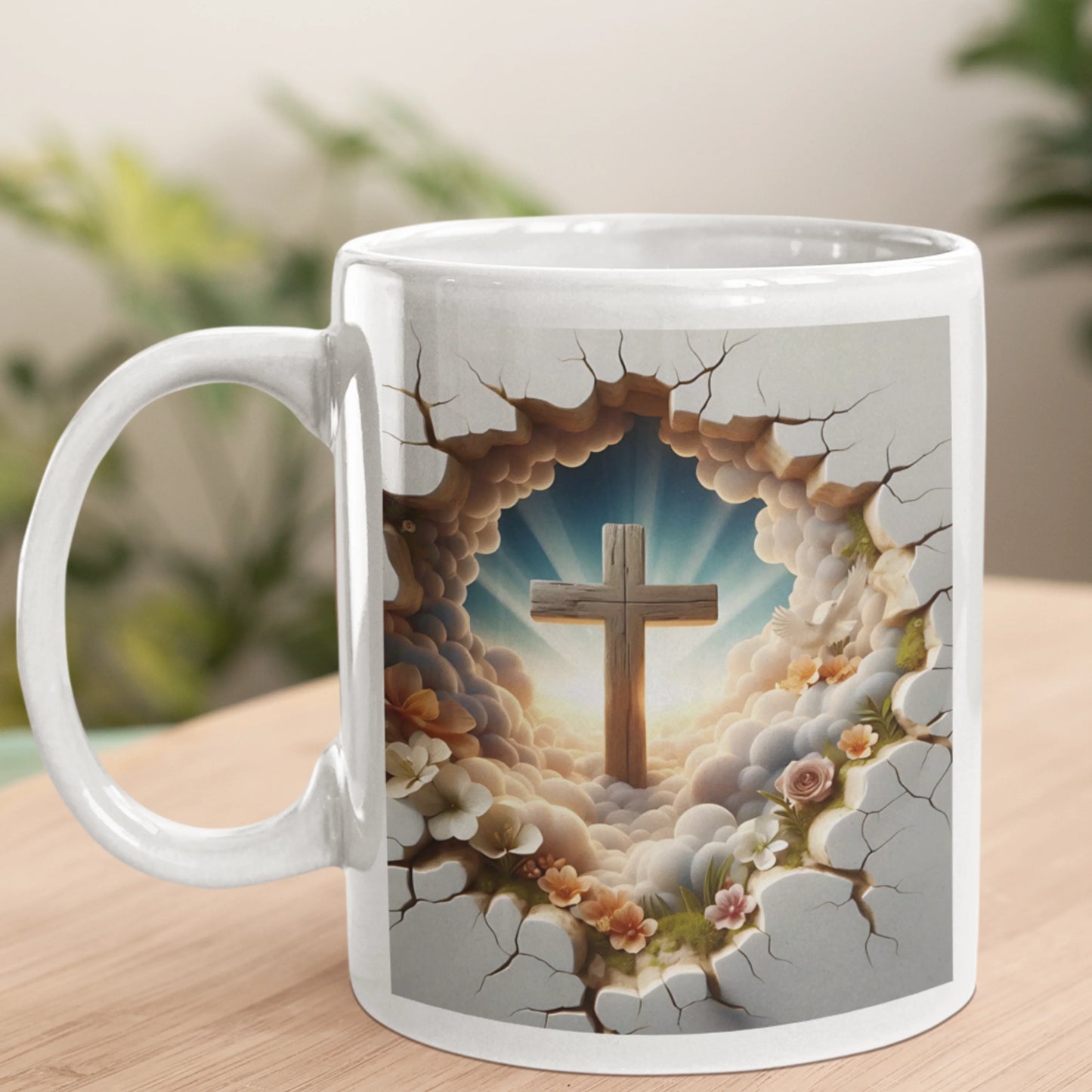3D Jesus white Mug