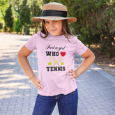 Kids Just a Girl who Loves Tennis T-Shirt