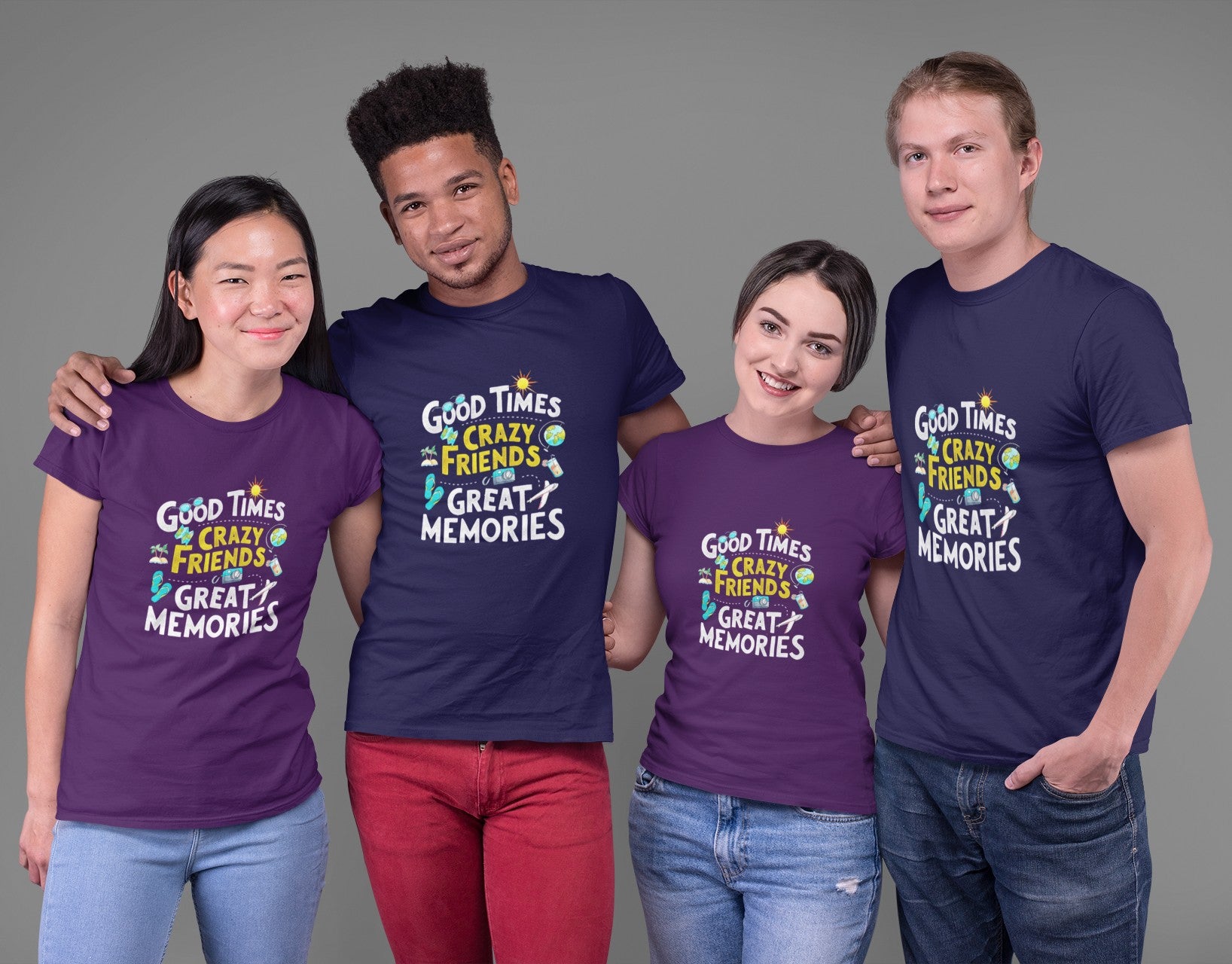 Good Times Crazy Friends Great Memories T-Shirt