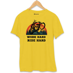 Work Hard Ride Hard Biker T-Shirt