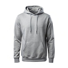 Unisex Plain Hoodie - Grey Melange