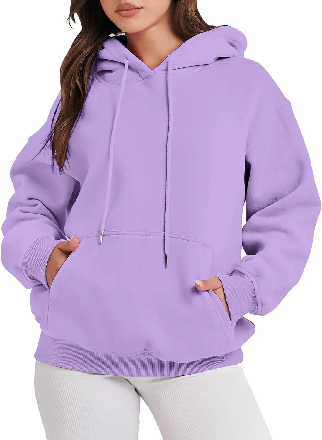 Unisex Plain Hoodie - Lavender