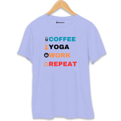 Coffee Yoga Work Repeat T-Shirt