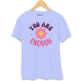 You are Enough Smiley T-Shirt Lavender-XXL