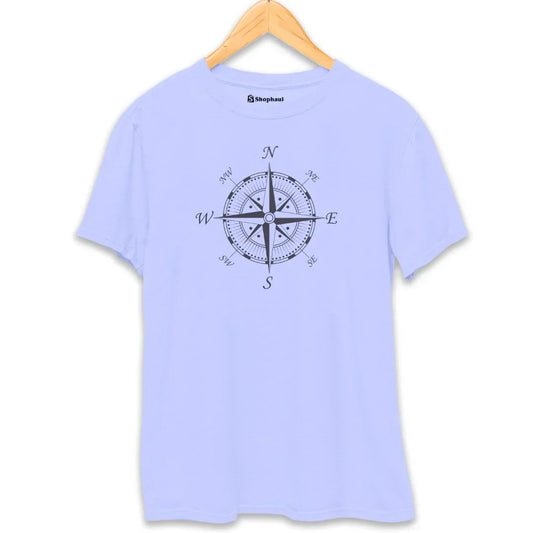 Compass Travel T-Shirt - White / S group tshirt design for friends,group tshirt for vacation,travel,travel tshirt for family,travel tshirt for friends,travel tshirts for group