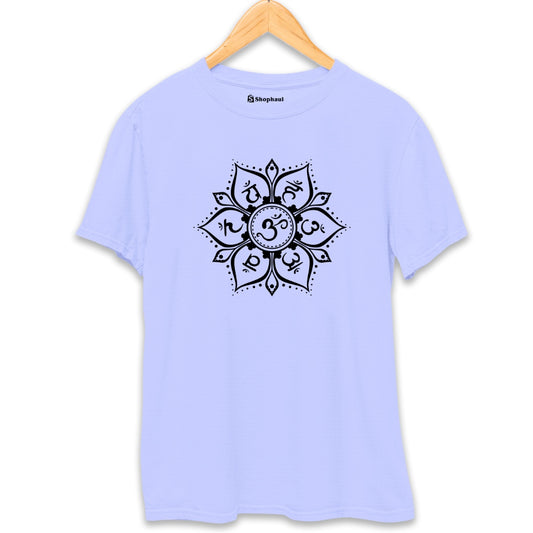 Seven Chakras Yoga T-Shirt Lavender-XXL