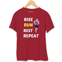 Rise Run Rest Running T-Shirt