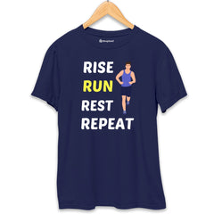 Rise Run Rest Running T-Shirt