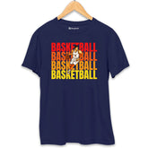 Basketball T-Shirt Navy-Blue-XXL