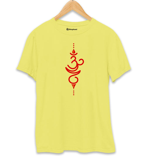 Om Yoga T-Shirt New-Yellow-XXL