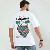 Palm Paradise Beach Oversized T-Shirt XXL