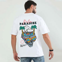 Palm Paradise Beach Oversized T-Shirt